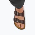 Men's slides BIRKENSTOCK Arizona Crosstown Oiled Leather Regular habana/black 8