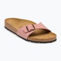 Women's slippers BIRKENSTOCK Madrid Birkibuc Narrow pink clay