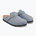 Slides BIRKENSTOCK Boston Suede Leather stone blue 3
