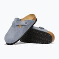 Slides BIRKENSTOCK Boston Suede Leather stone blue 5