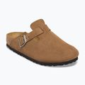 Slides BIRKENSTOCK Boston Suede Leather dark tea