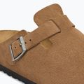 Slides BIRKENSTOCK Boston Suede Leather dark tea 6