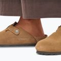 Slides BIRKENSTOCK Boston Suede Leather dark tea 8