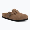 Slides BIRKENSTOCK Boston Suede Leather dark tea