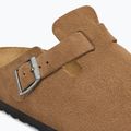 Slides BIRKENSTOCK Boston Suede Leather dark tea 6