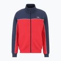 Men's FILA Latimer Blocked Track sweatshirt black iris/true red