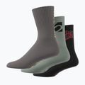 adidas FIVE TEN Cushioned Crew Socks 3 pairs black/silver green/charcoal 7