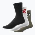 adidas FIVE TEN Cushioned Crew Sock 3 pairs olive strata/white/black 6