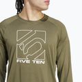 Men's cycling longsleeve adidas FIVE TEN Long Sleeve Jersey olive strata 5