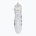 adidas Box Hog 4 cloud white/collegiate green/core black boxing shoes 5