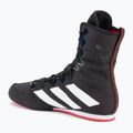 adidas Box Hog 4 core black/cloud white/pure ruby boxing shoes 3