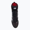 adidas Box Hog 4 core black/cloud white/pure ruby boxing shoes 5