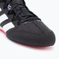 adidas Box Hog 4 core black/cloud white/pure ruby boxing shoes 7