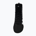 adidas Box Hog 4 core black/cloud white/pure ruby boxing shoes 5