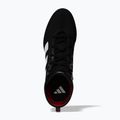 adidas Box Hog 4 core black/cloud white/pure ruby boxing shoes 7