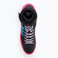 Boxing shoes adidas HVC core black/signal cyan/yellow 5