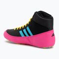 Children's boxing shoes adidas Havoc core black/signal cyan/yellow 3