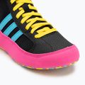 Children's boxing shoes adidas Havoc core black/signal cyan/yellow 7