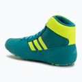 Kids' wrestling shoes adidas Havoc team purple/lucid lemon/signal cyan 3