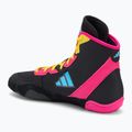 Boxing shoes adidas Adizero black/signal cyan/shock pink 3