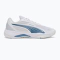 PUMA Solarflash III indoor sports shoe puma white/blue horizon 2