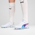 PUMA King Ultimate FG/AG football boots puma white/bluemazing/flat light grey/sunset glow 4