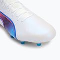PUMA King Ultimate FG/AG football boots puma white/bluemazing/flat light grey/sunset glow 8