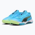 Men's indoor sports shoes PUMA Solarstrike III luminous blue/club navy/fizzy apple 10