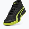 Men's basketball shoes PUMA Court Pro puma black/electric lime 4