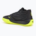 Men's basketball shoes PUMA Court Pro puma black/electric lime 3