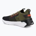 PUMA Softride Symmetry Fuzion running shoes puma olive/puma black/flame filcker 3