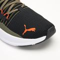 PUMA Softride Symmetry Fuzion running shoes puma olive/puma black/flame filcker 7