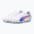 PUMA King Match FG/AG football boots puma white/bluemazing/flat light grey/sunset glow 8