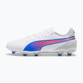 PUMA King Match FG/AG football boots puma white/bluemazing/flat light grey/sunset glow 10