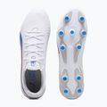 PUMA King Match FG/AG football boots puma white/bluemazing/flat light grey/sunset glow 11