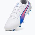 PUMA King Match FG/AG football boots puma white/bluemazing/flat light grey/sunset glow 12