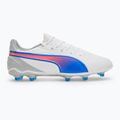 PUMA King Match FG/AG football boots puma white/bluemazing/flat light grey/sunset glow 2