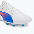 PUMA King Match FG/AG football boots puma white/bluemazing/flat light grey/sunset glow 7
