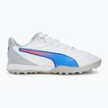 PUMA King Pro TT football boots puma white/bluemazing/flat light grey/sunset glow 2