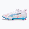 PUMA Ultra 5 Match Vol. Up FG/AG Jr children's football boots puma white/luminous blue 2