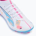 PUMA Ultra 5 Match Vol. Up FG/AG Jr children's football boots puma white/luminous blue 7