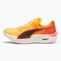 Men's PUMA Deviate Nitro Elite 3 fire sun stream/sunset glow running shoes 3