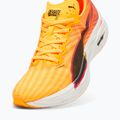 Men's PUMA Deviate Nitro Elite 3 fire sun stream/sunset glow running shoes 5