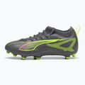 PUMA Ultra 5 Match FG/AG Jr children's football boots matte aged silver/yellow alert/puma aged silver