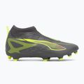 PUMA Ultra 5 Match+ LL FG/AG Jr matte aged silver/yellow alert/puma aged silver children's football boots 2