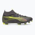 Men's football boots PUMA Ultra 5 Match+ FG/AG matte aged silver/yellow alert/puma aged silver 2
