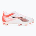 PUMA Ultra 5 Match FG/AG Jr children's football boots puma white/puma black/glowing red 2