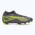 Men's football boots PUMA Ultra 5 Play+ FG/AG matte aged silver/yellow alert/puma aged silver 2