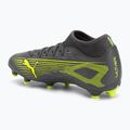 Men's football boots PUMA Ultra 5 Play+ FG/AG matte aged silver/yellow alert/puma aged silver 3