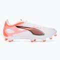 Men's football boots PUMA Ultra 5 Match FG/AG puma white/puma black/glowing red 2